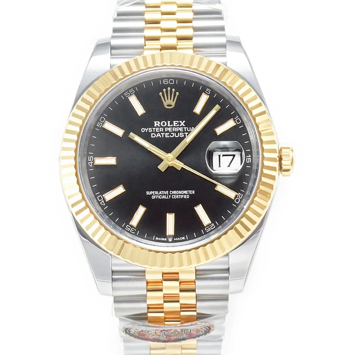 DateJust 41 126333 904L SS/RG Clean 1:1 Best Edition Steel Black Stick Dial on Jubilee Bracelet VR3235