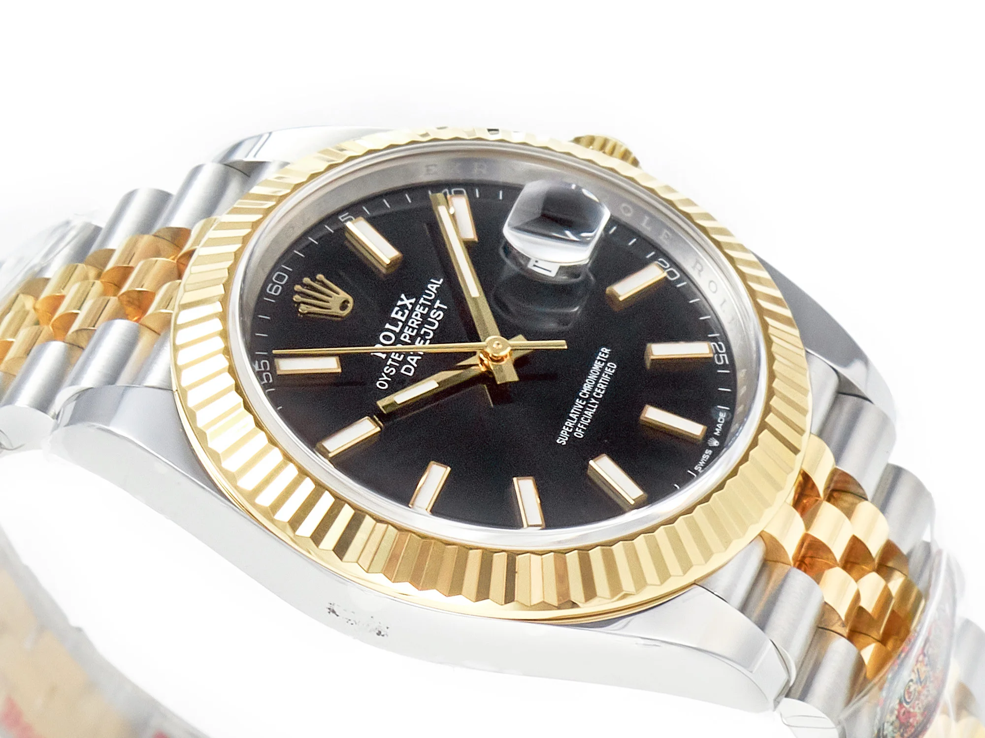 DateJust 41 126333 904L SS/RG Clean 1:1 Best Edition Steel Black Stick Dial on Jubilee Bracelet VR3235