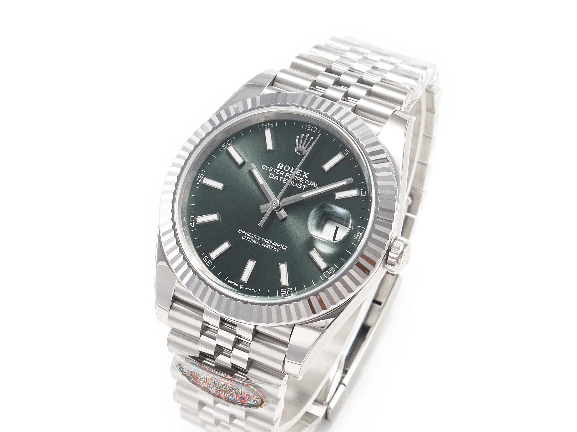 DateJust 41 126334 Clean 1:1 Best Edition 904 L Steel Mint Green Dial on Jubilee Bracelet VR 3235