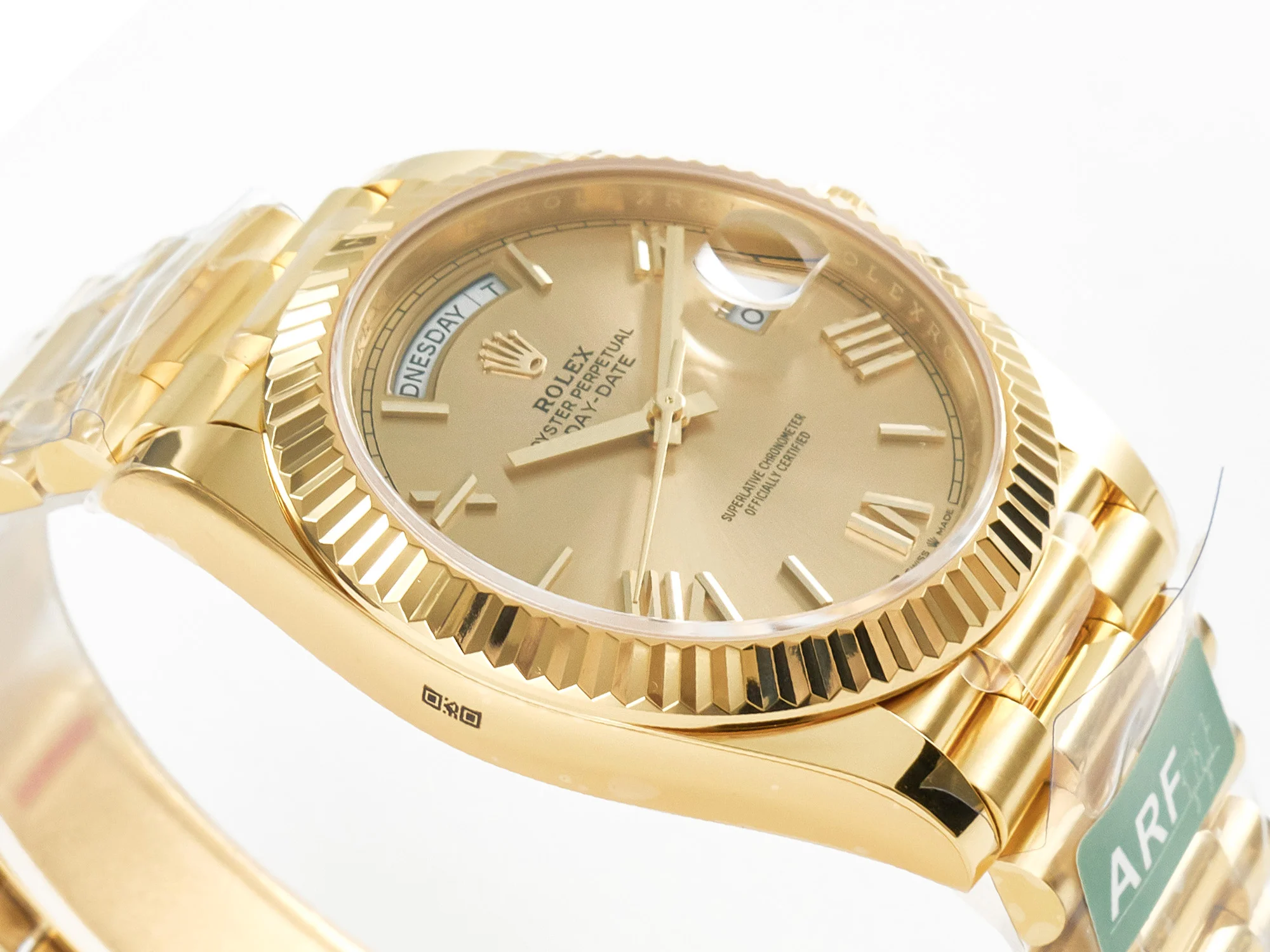 Day Date 40 YG 228238 ARF 1:1 Best Edition YG Roman Dial on President Bracelet VR3255