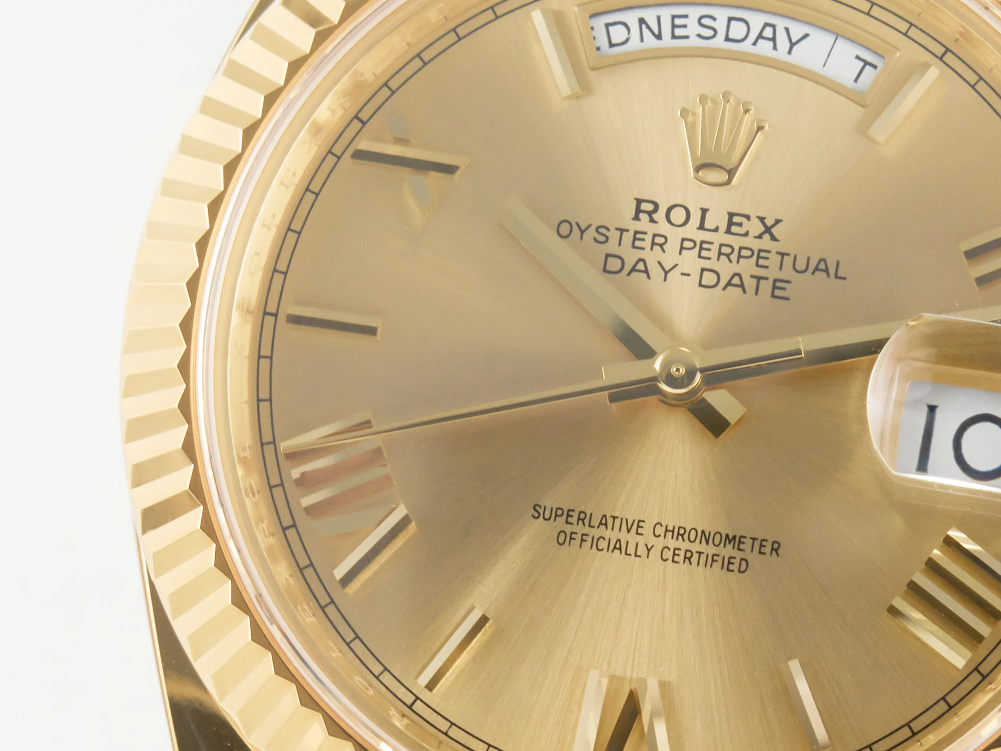 Day Date 40 YG 228238 ARF 1:1 Best Edition YG Roman Dial on President Bracelet VR3255