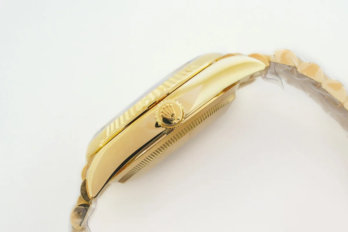 Daydate 36 128238 Champagne Dial in Yellow Gold