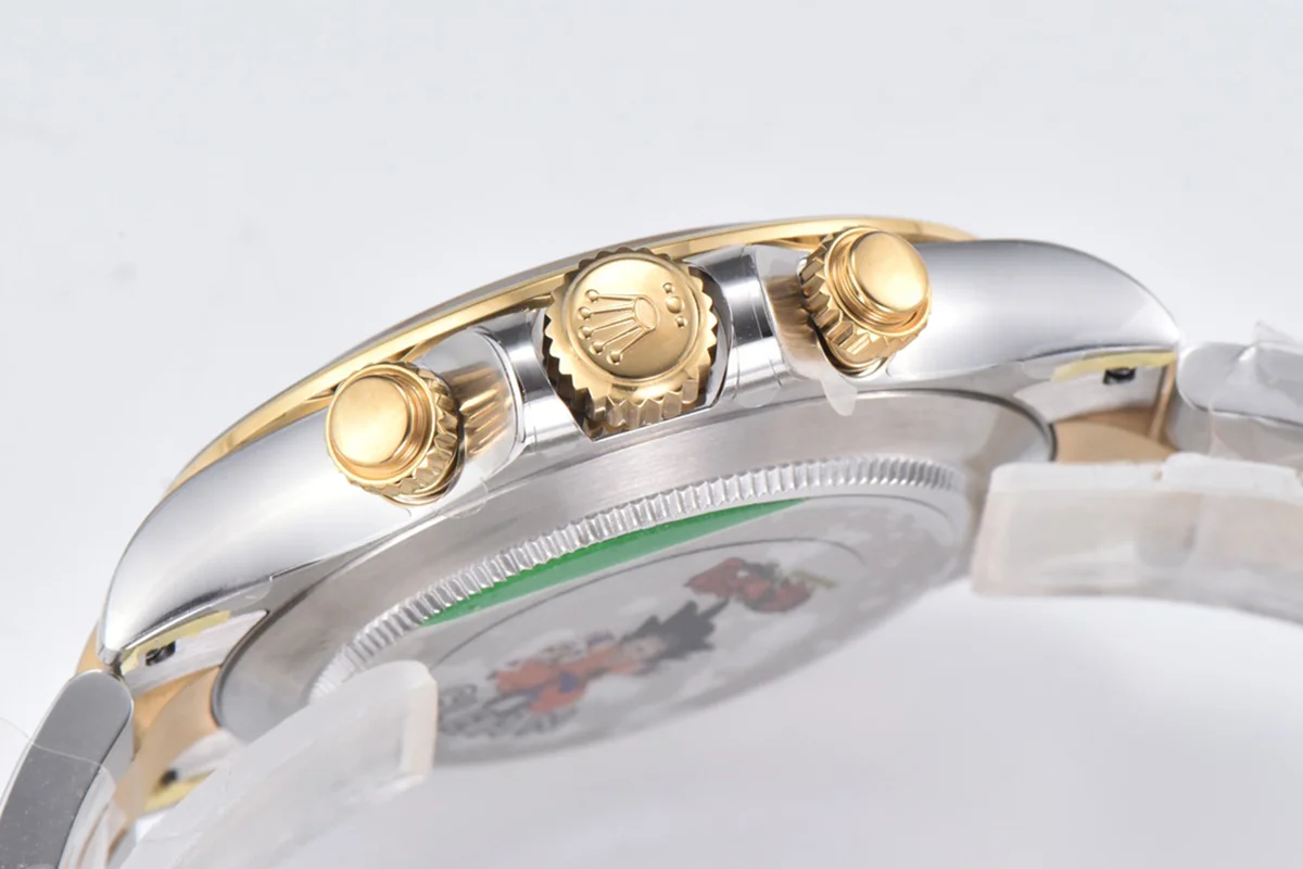 Daytona 116503LN Black Dial with Diamond Maker in Steel/Yellow Gold