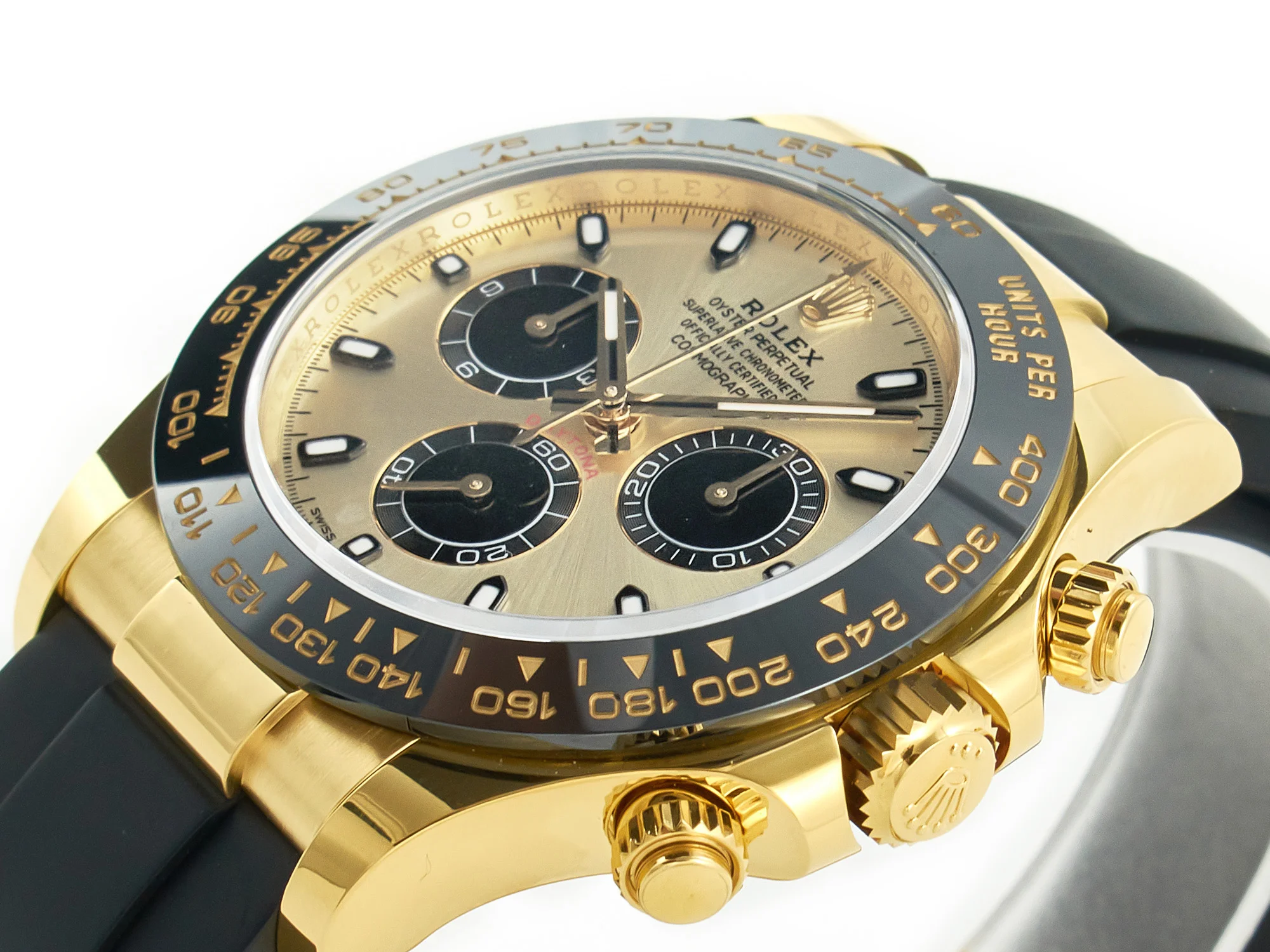 Daytona 116518 APS 1:1 Best Edition 904L SS Case YG Dial on Oysterflex Strap SH4130 (Gain Weight)