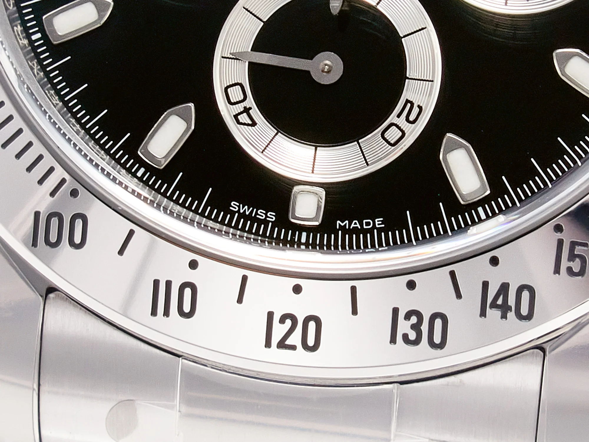 Daytona 116520 Clean 1:1 Best Edition 904L SS Case and Bracelet Black Dial SA4130 V3