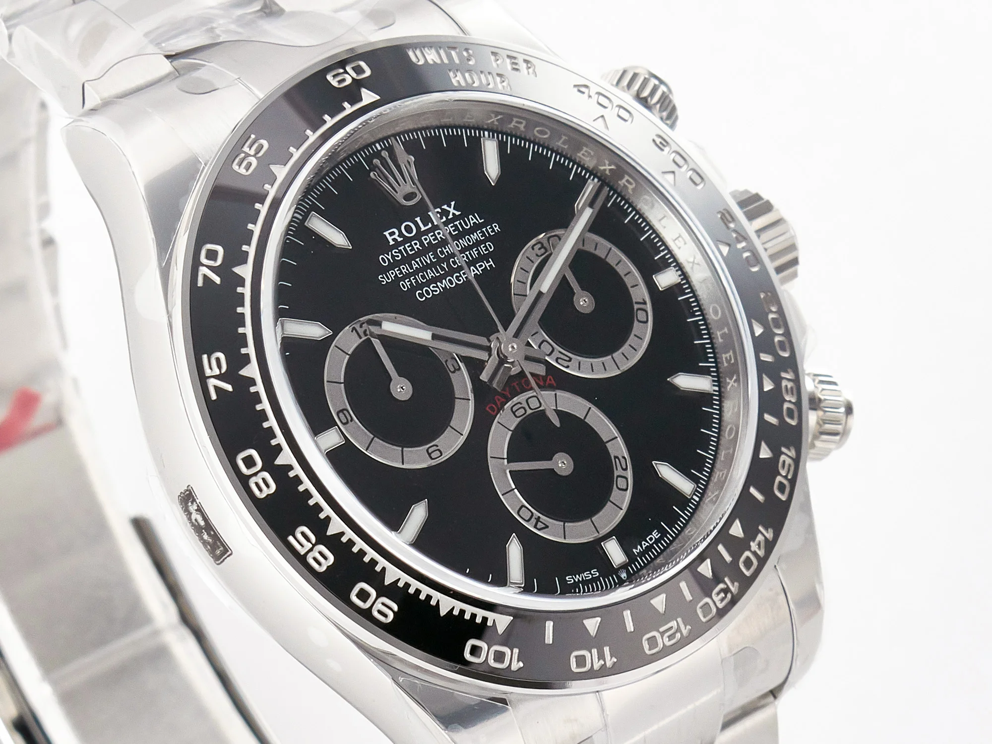 Daytona 126500 Clean 1:1 Best Edition 904L SS Case and Bracelet Black Dial SH4131
