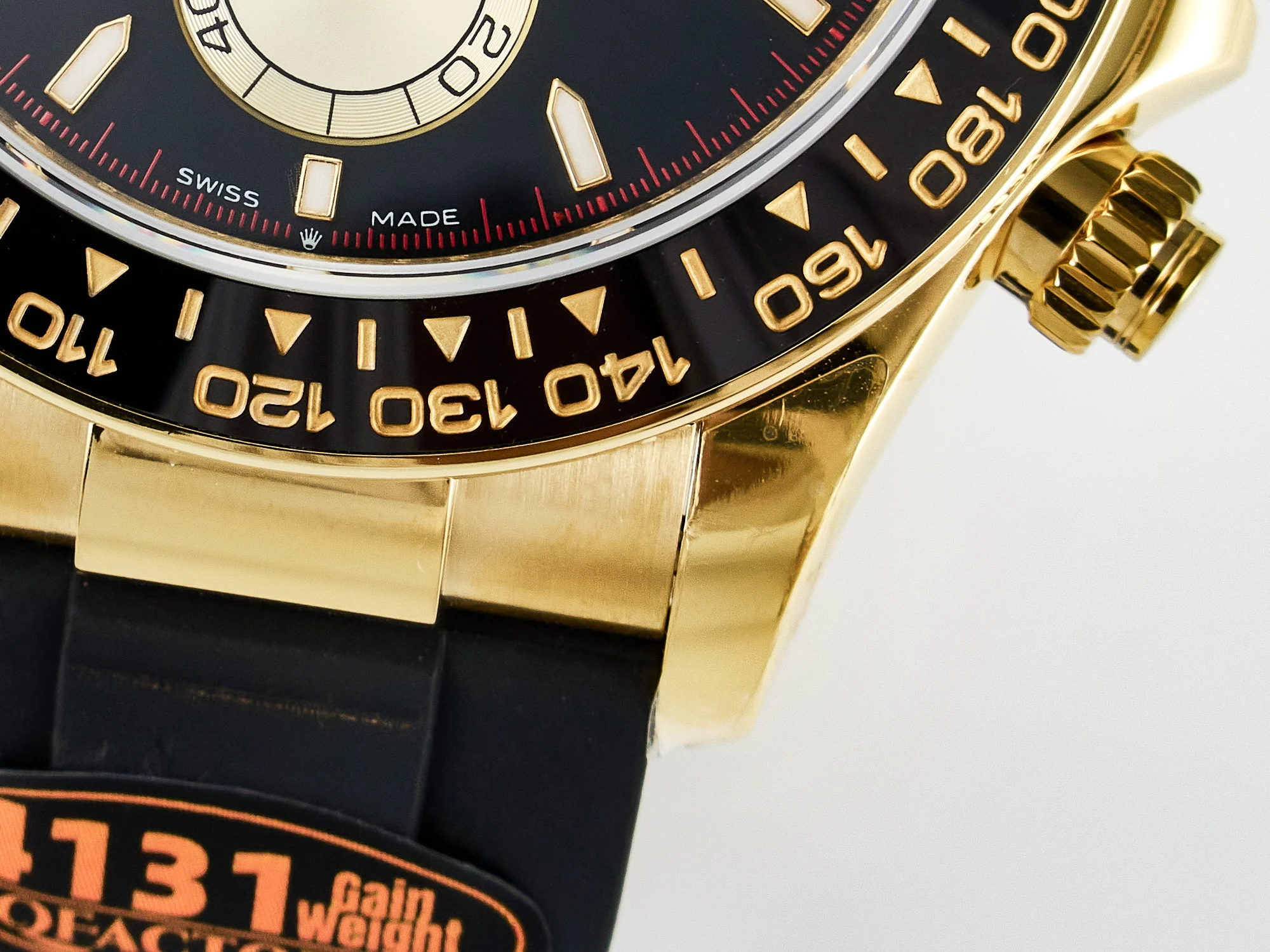 Daytona 126518 QF 1:1 Best Edition Black/YG Dial on Oysterflex Strap SH4131 V6(Gain Weight)