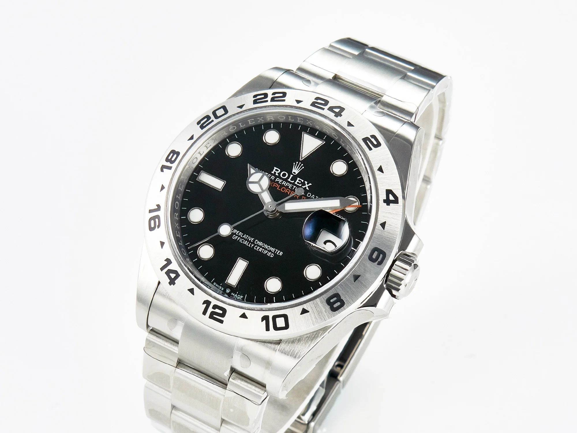 Explorer II 42mm 226570 904L SS Clean 1:1 Best Edition Black Dial on Bracelet DD3285 CHS