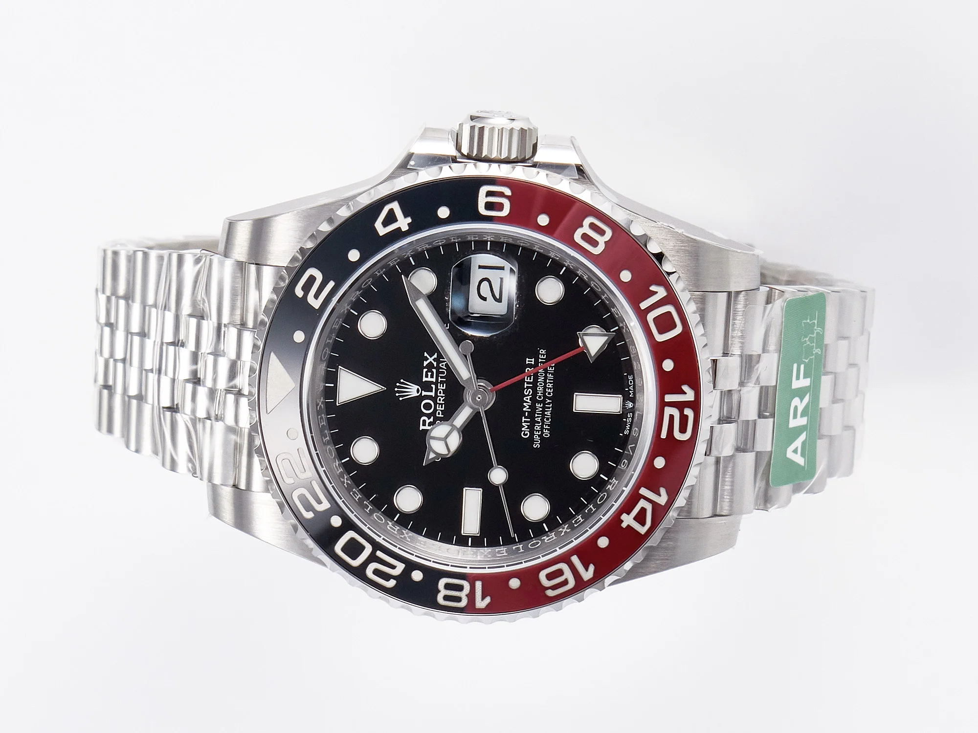 GMT-Master II 126710 LNRO Black/Red Ceramic 904L ARF 1:1 Best Edition on Jubilee Bracelet SH3285 CHS V3