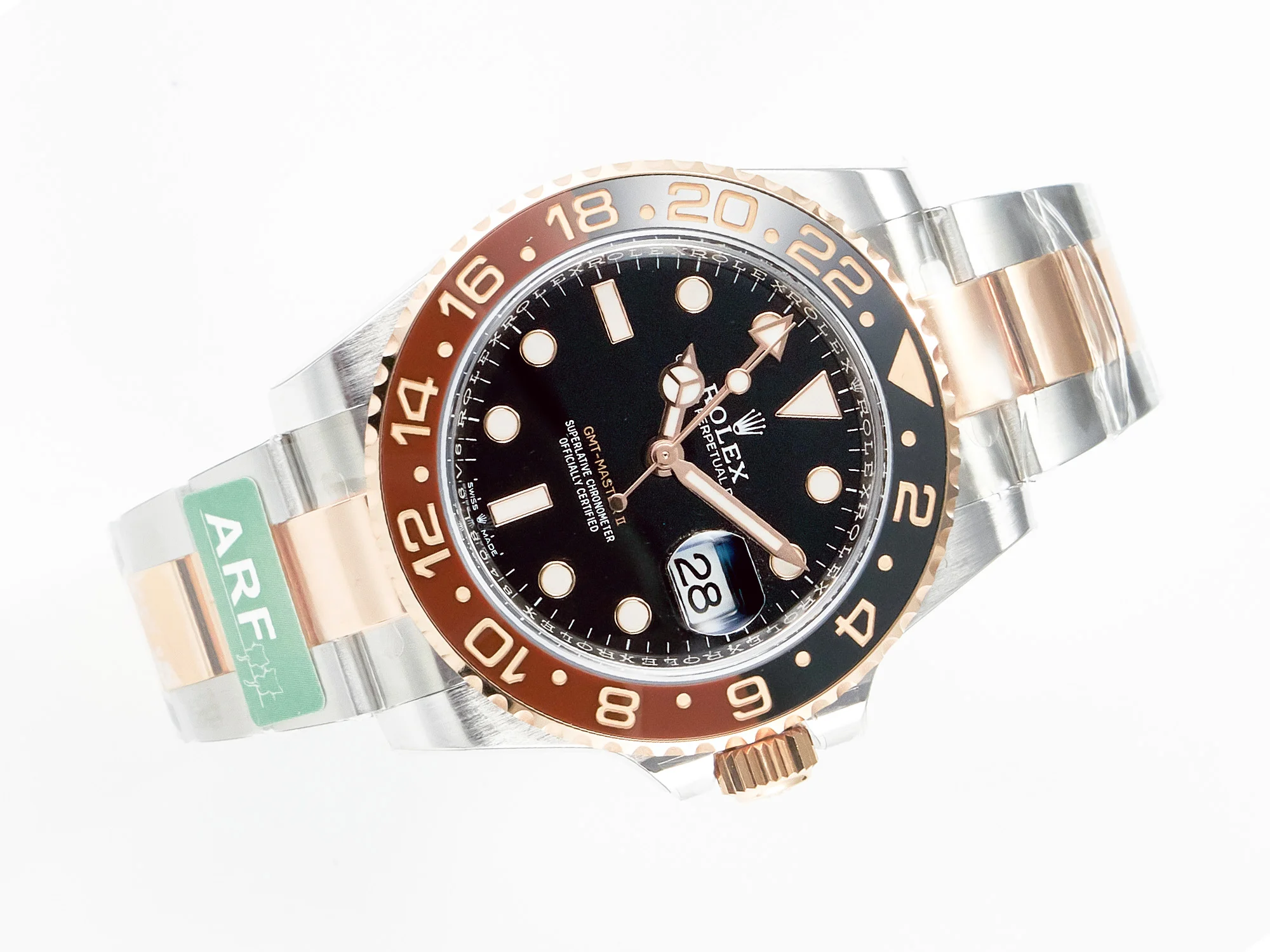 GMT-Master II 126711 CHNR ARF 1:1 Best Edition on Black Dial SS/RG Bracelet Super Clone VR3285 CHS (Gain Weight)