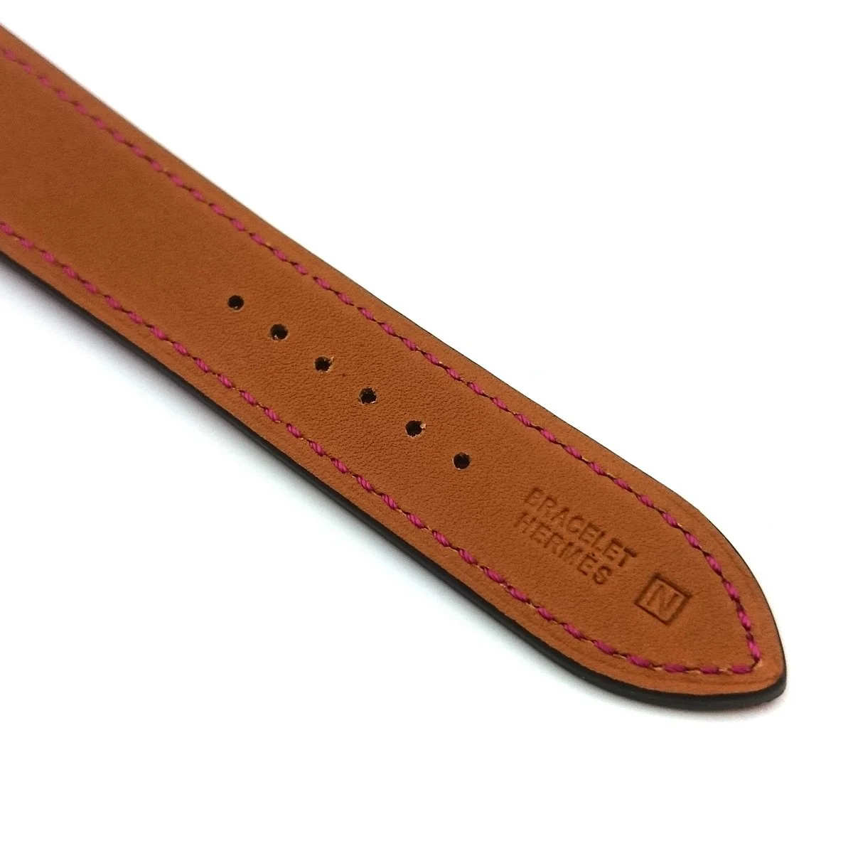 Heure H Steel with Diamond Markers on Pink Fjord Leather Strap