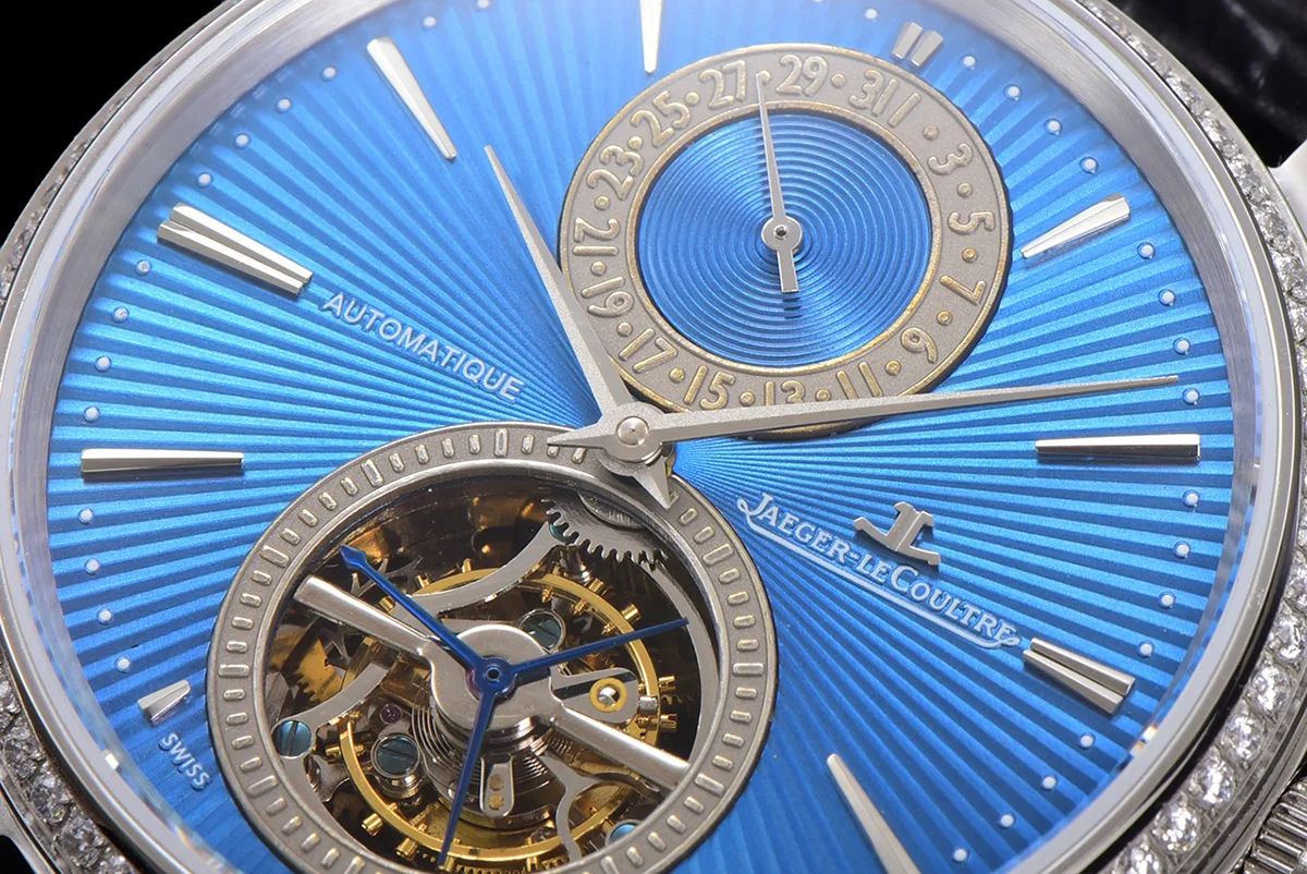 Master Ultra Thin Tourbillon Blue Dial with Diamond Bezel in White Gold