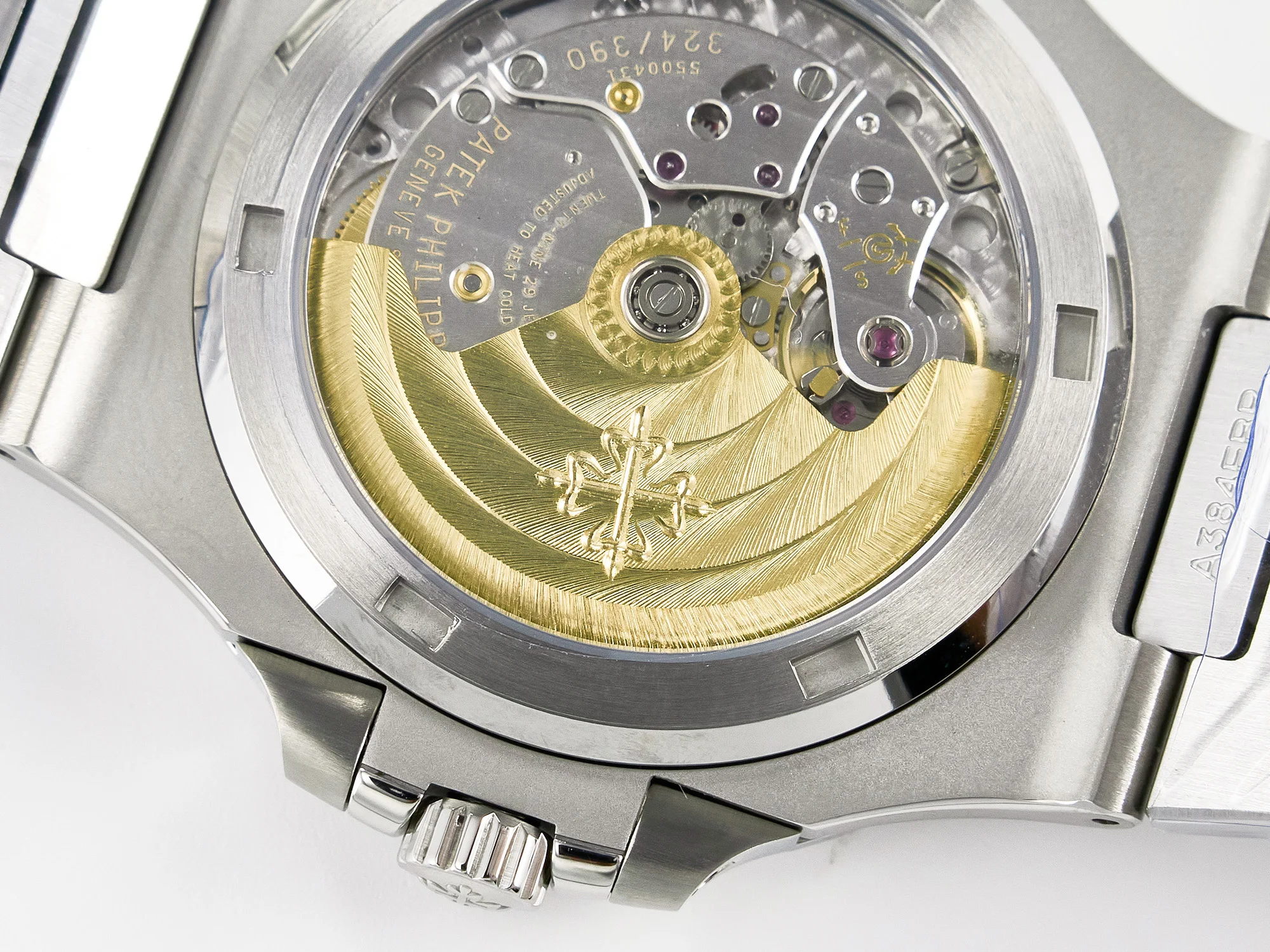Nautilus 5711 3KF 1:1 Best Edition Square Diamonds Bezel Green Dial on SS Bracelet A324 Super Clone V2