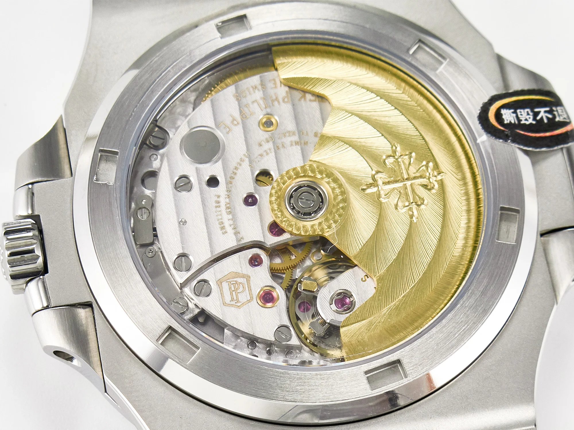 Nautilus 5711 3KF 1:1 Best Edition Square Diamonds Bezel Green Dial on SS Bracelet A324 Super Clone V2