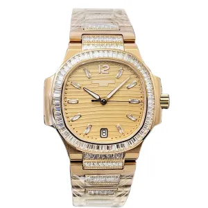 Nautilus 7118 Golden Brown Opaline Dial with Diamond Markers