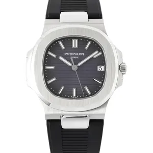 Nautilus Jumbo 5711/1A Grey Dial on Rubber Strap