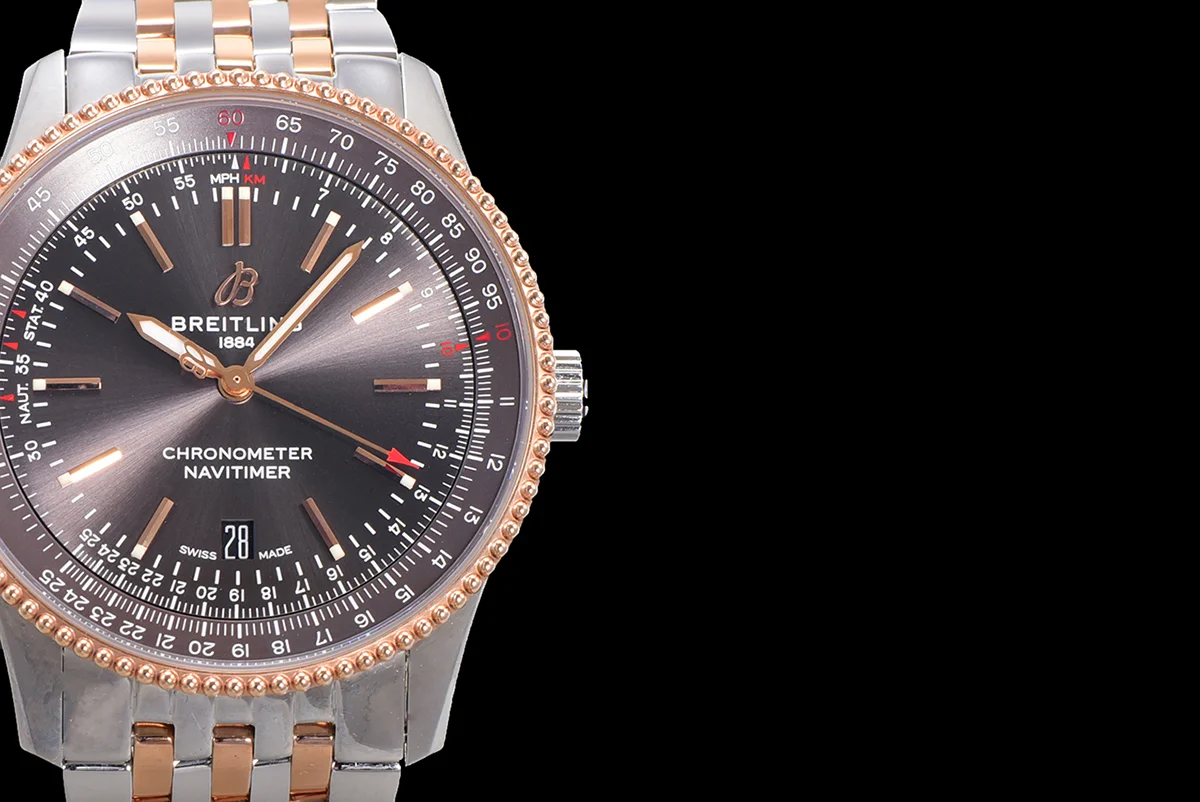 Navitimer Automatic 41 Grey Dial in Steel/Rose Gold on Bracelet Ref. U17326121M1U1
