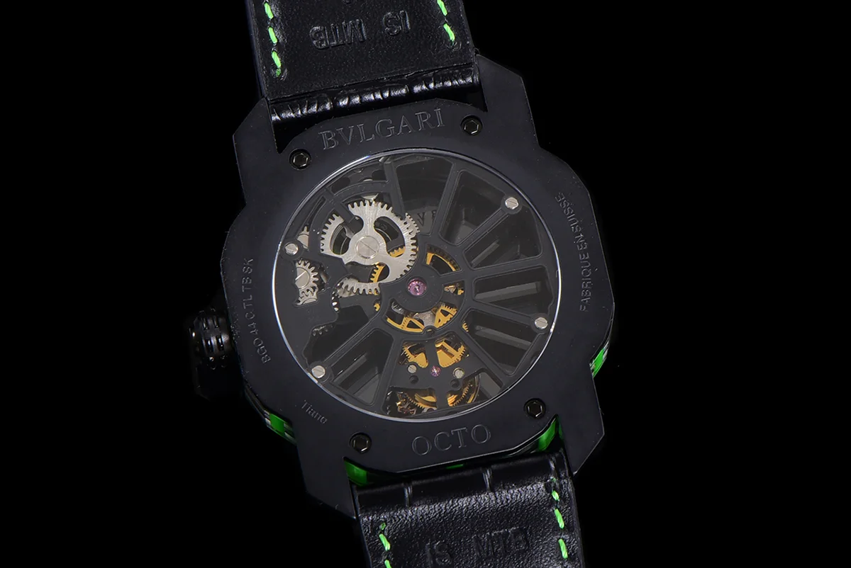 Octo Roma Watch with Green Markers