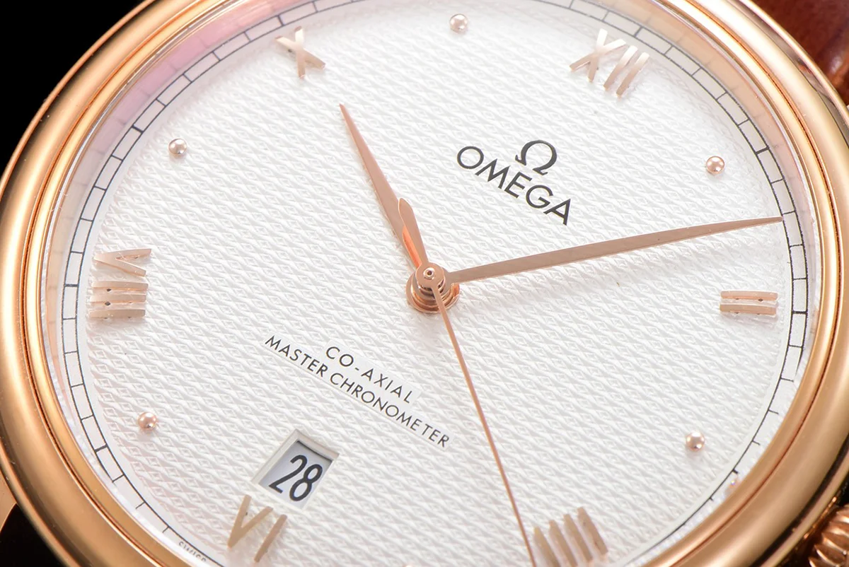 Omega De Ville Prestige Co‑Axial Master Chronometer 40mm White Dial in Rose Gold