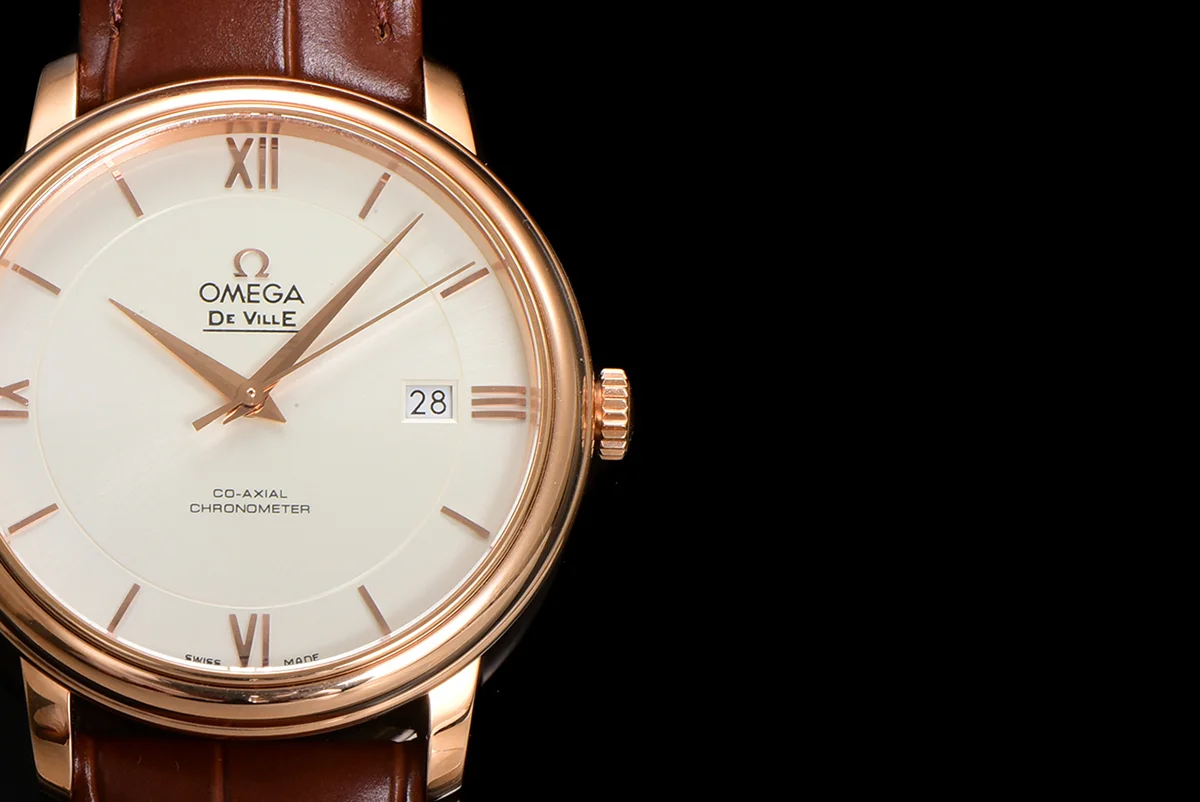 Omega De Ville Prestige Co‑Axial Master Chronometer 40mm White Dial in Rose Gold