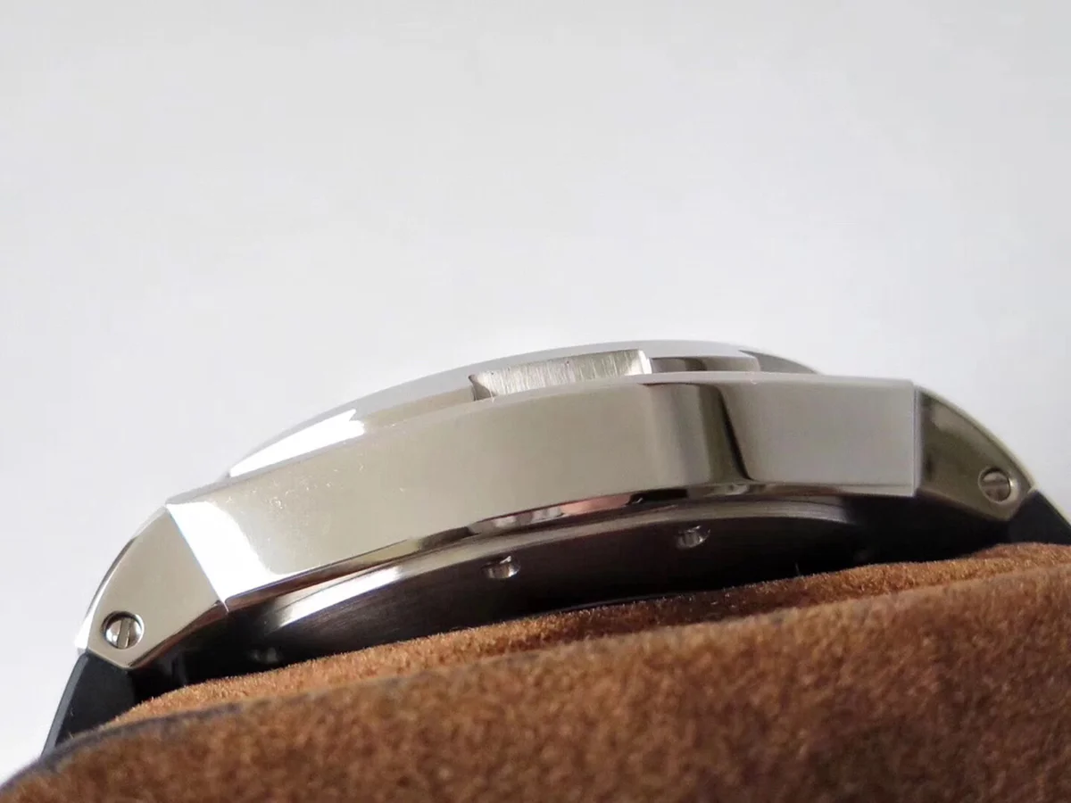 Overseas Dual Time White Dial in Steel on Rubber Strap