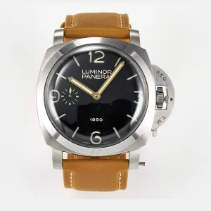 PAM127 E VSF 1:1 Best Edition on Brown Leather Strap A6497 with Y-Incabloc