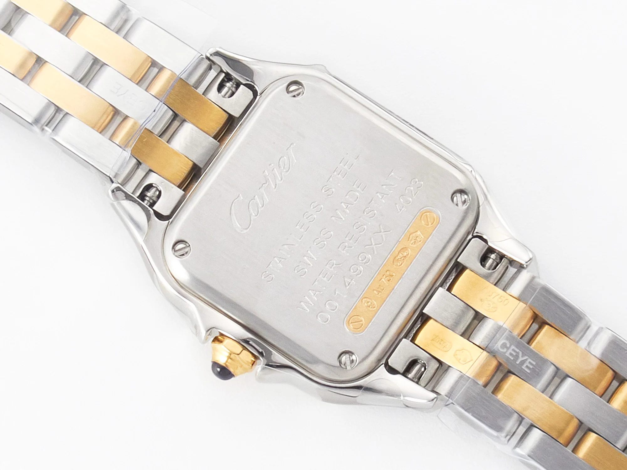 Panthère Secrete Ladies 22mm SS/YG 8848F 1:1 Best Edition White Dial on SS/YG Bracelet Ronda Quartz