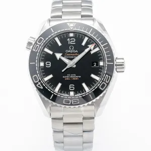 Planet Ocean 600M 39.5mm VSF 1:1 Best Edition Black Dial Black Ceramic Bezel on SS Bracelet A8800