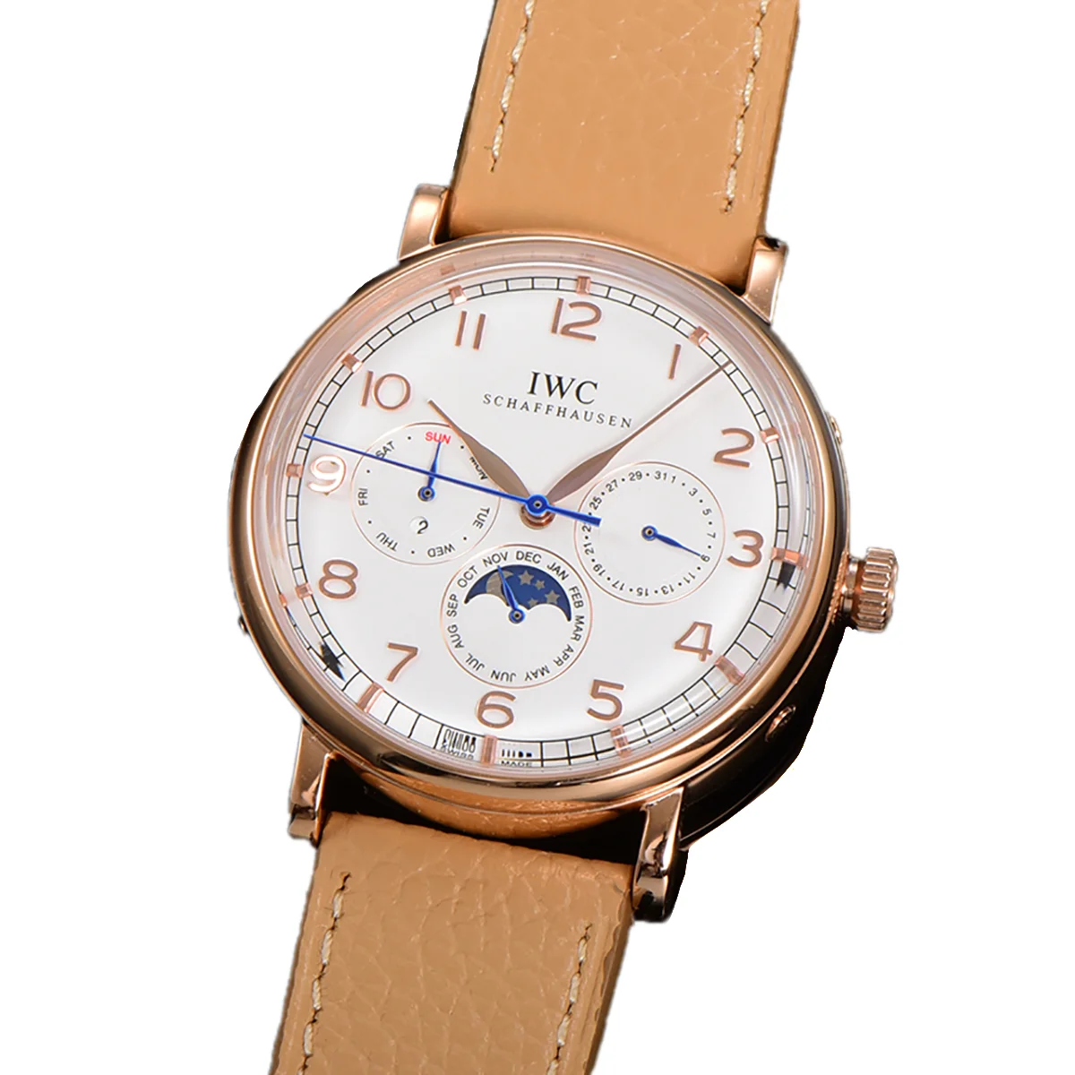 Portofino Perpetual Calendar IW3446 White Dial in Rose Gold