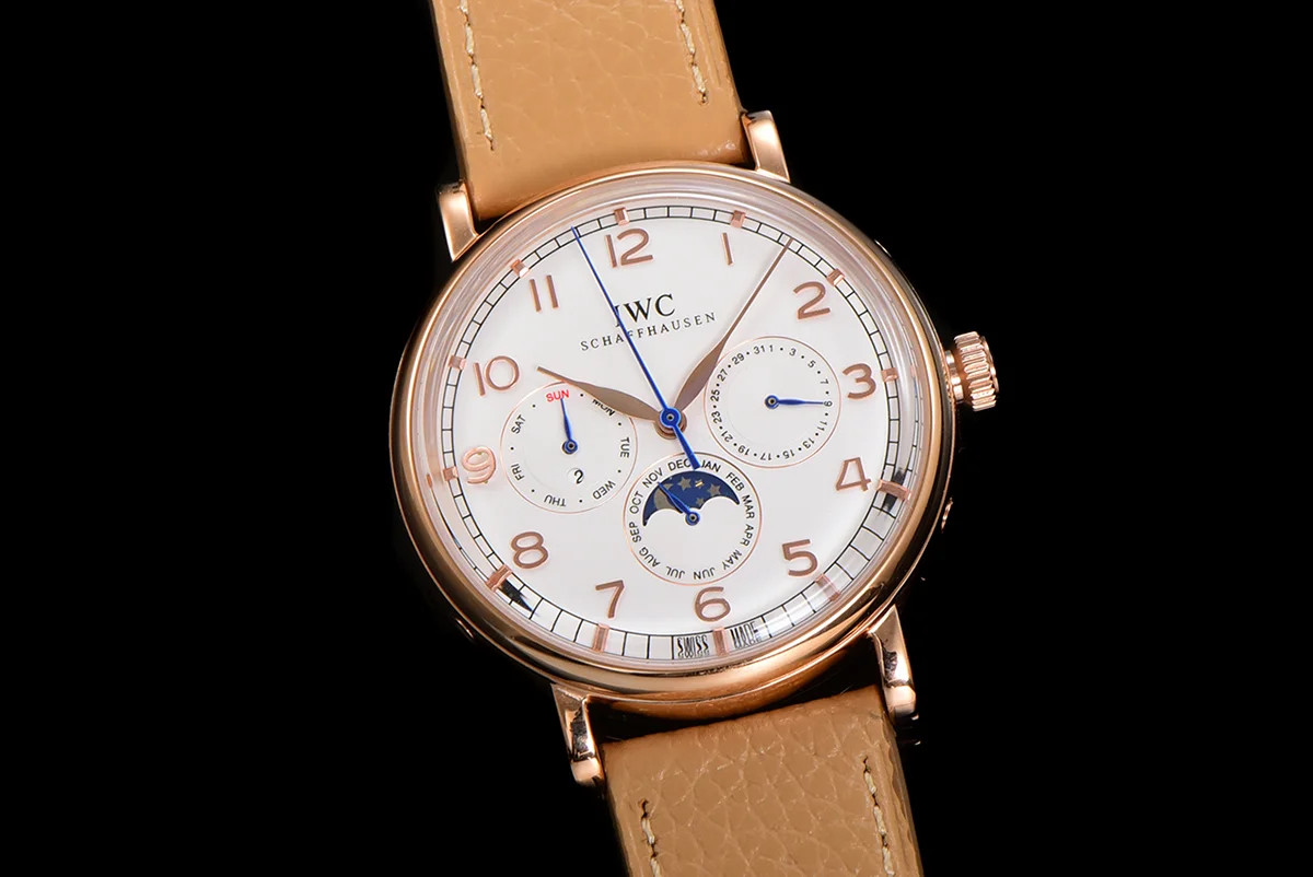 Portofino Perpetual Calendar IW3446 White Dial in Rose Gold