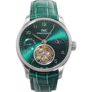 Portugese Tourbillon Green Dial on Steel