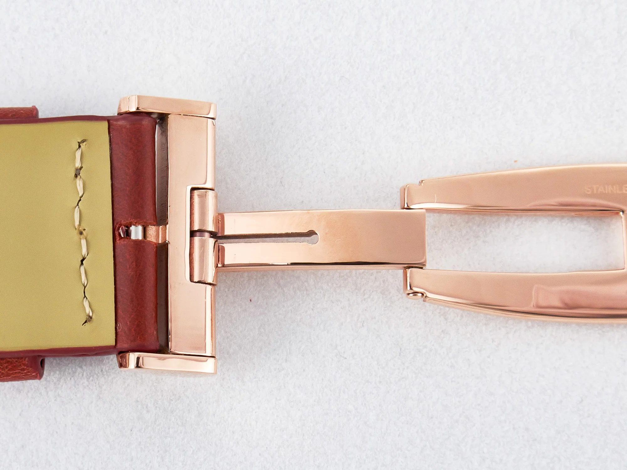 Reverso Tribute Duoface Small Seconds RG MGF Best Edition Black Dial on Red Leather Strap A854A