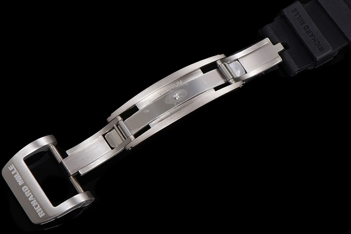 RM 007 Automatic Ladies in Steel on Black Rubber Strap