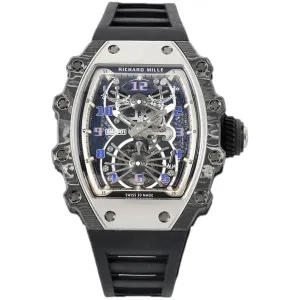 RM 021-01 Tourbillon Aerodyne on Black Rubber Strap
