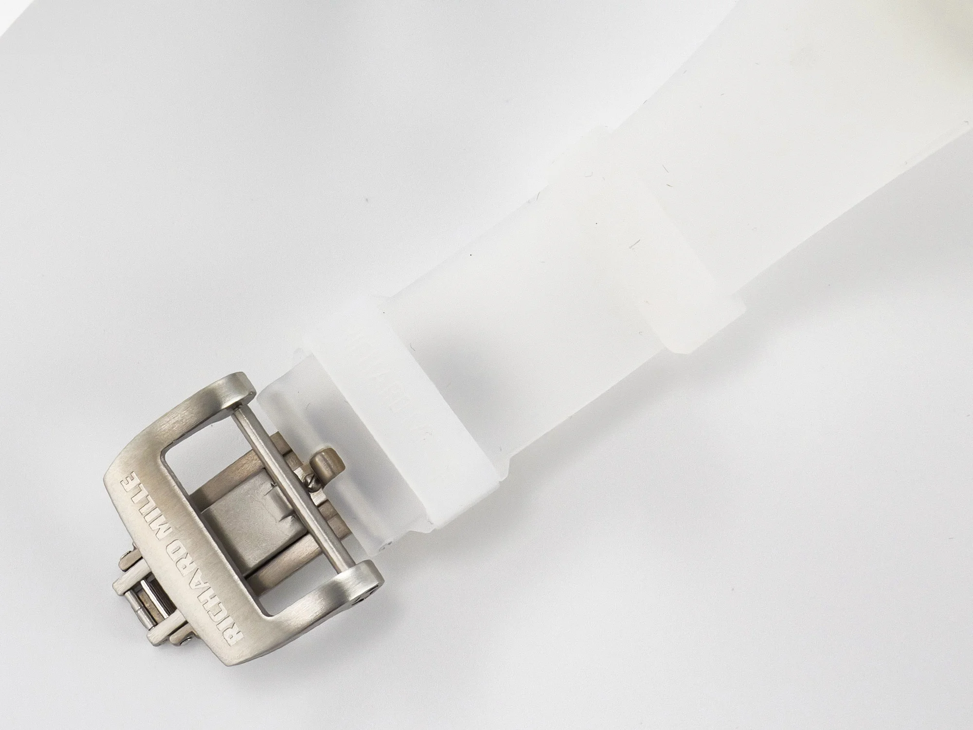 RM52-01 White Transparent Tourbillon MSF Best Edition Skull Dial on White Rubber Strap