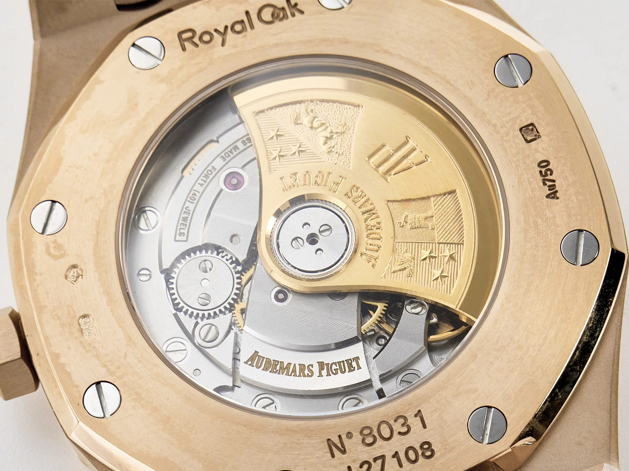 Royal Oak 41mm 15400 RG ZF 1:1 Best Edition Black Textured Dial on RG Bracelet V2 SA3120 Super Clone