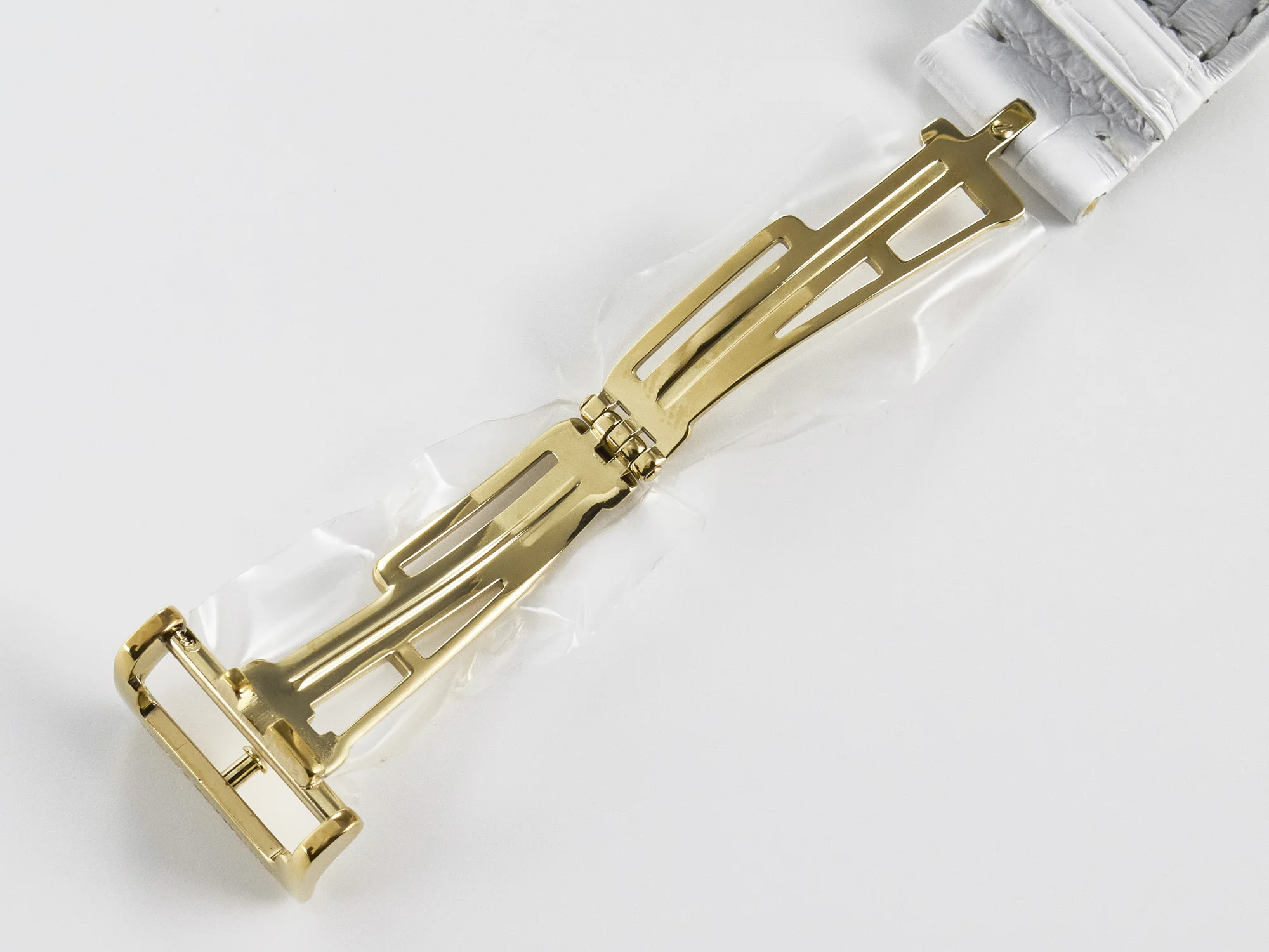 Royal Oak Ladies 33mm YG DRF Best Edition MOP Dial Diamonds Bezel on White Rubber Strap ETA Quartz