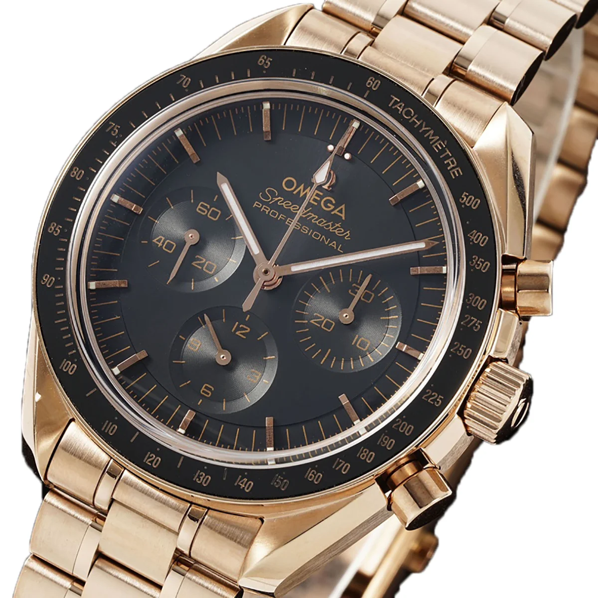 Speedmaster Black Dial on Rose Gold