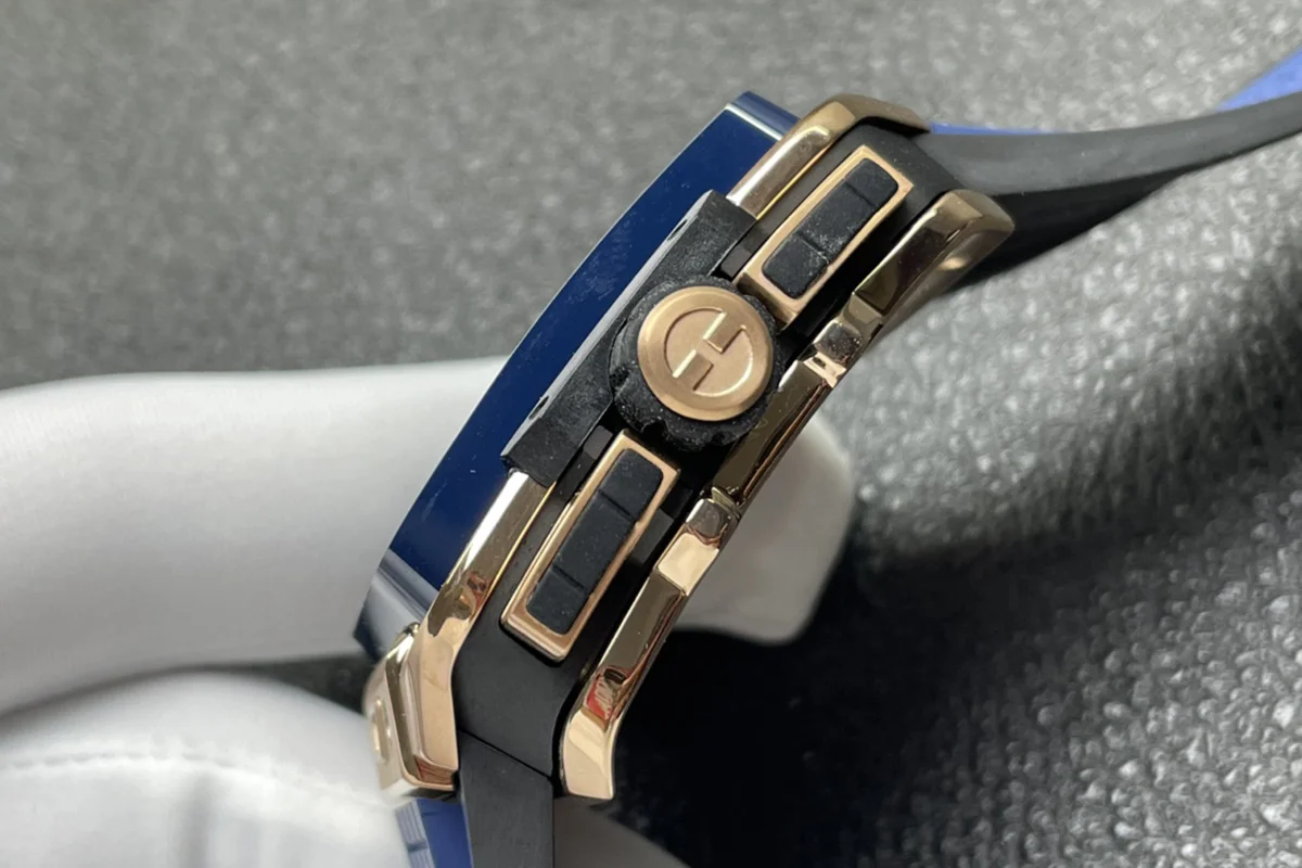 Square Bang Unico Gold Blue Ceramic
