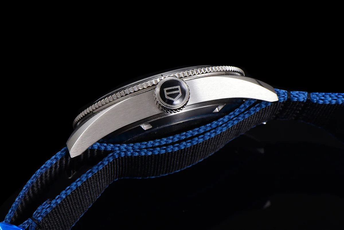 Tag Heuer Autavia Caliber 5 Black Dial with Black Ceramic Bezel on Nylon Strap