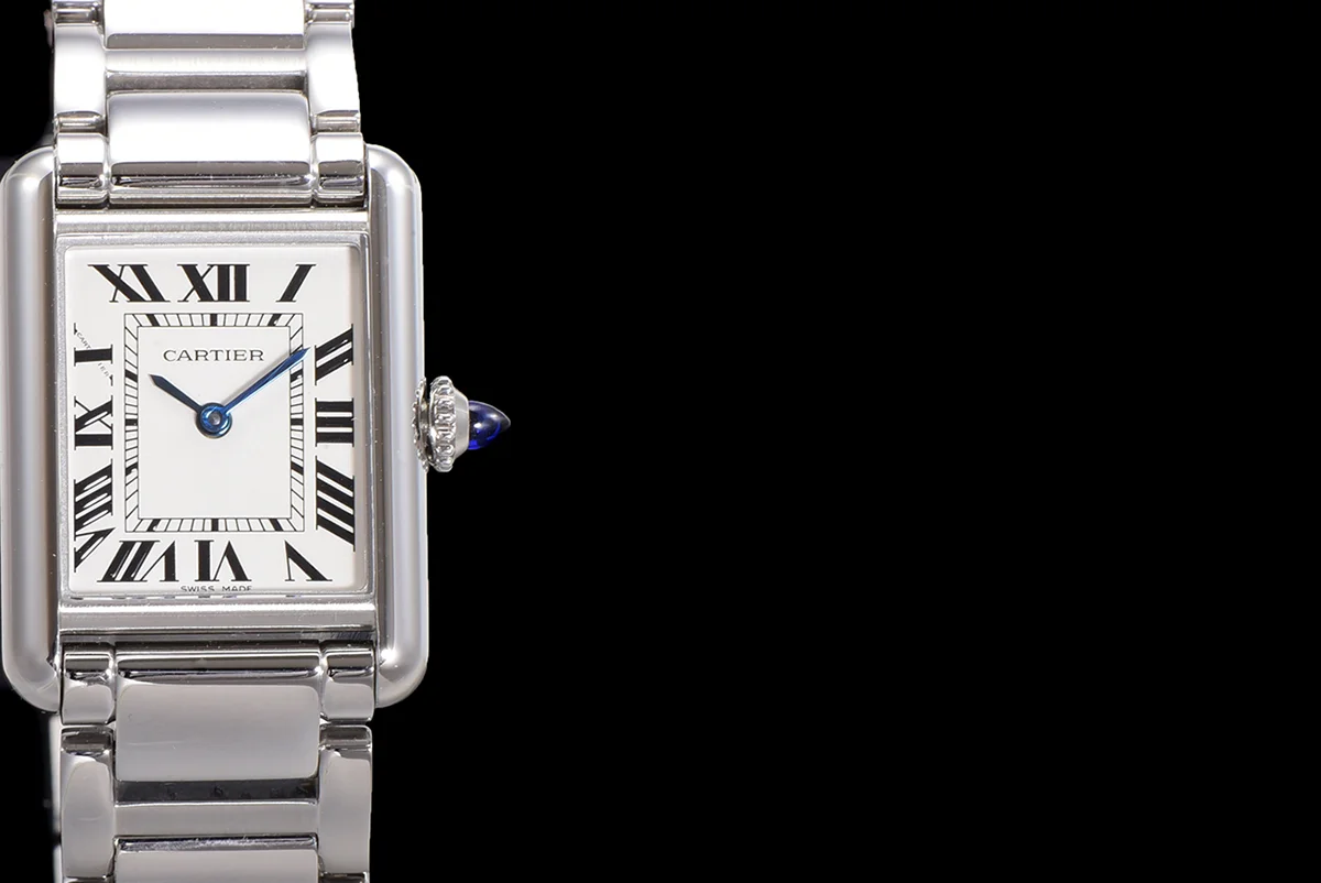 Tank Must 29.5mm White Dial in Steel