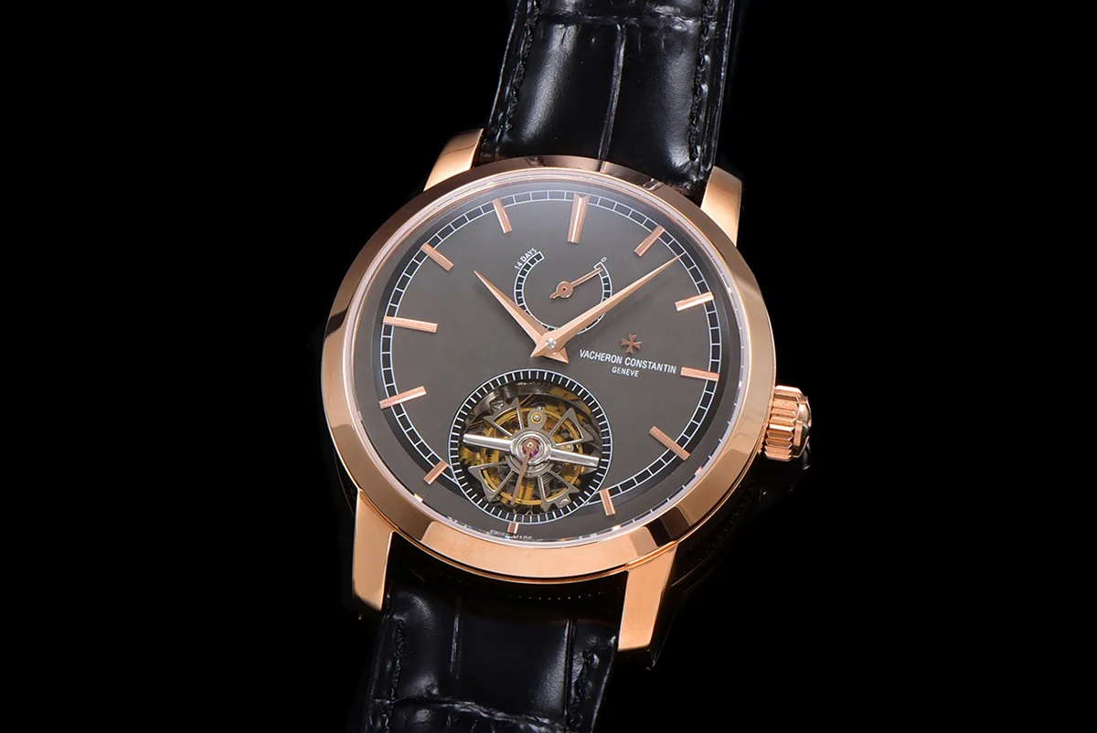 Traditionelle 14-Day Tourbillon Grey Dial in Rose Gold