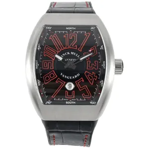 Vanguard Black Dial with Red Markers V 45