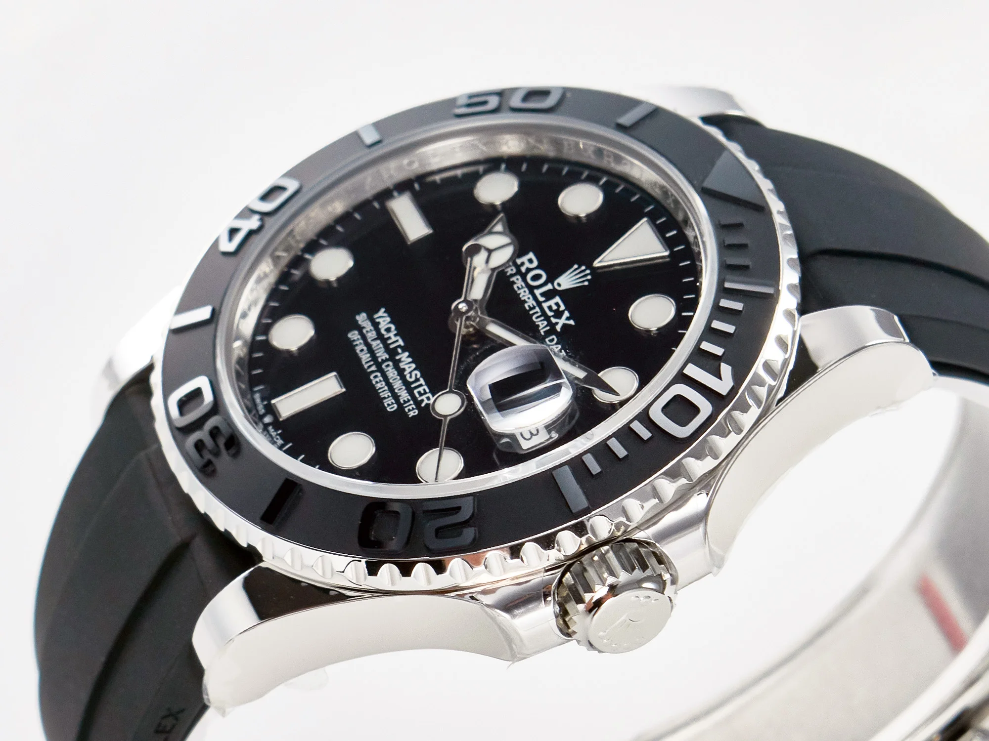 Yacht-Master 226659 ARF 1:1 Best Edition Black Ceramic Bezel on Oysterflex Rubber Strap VR3235 (Gain Weight)