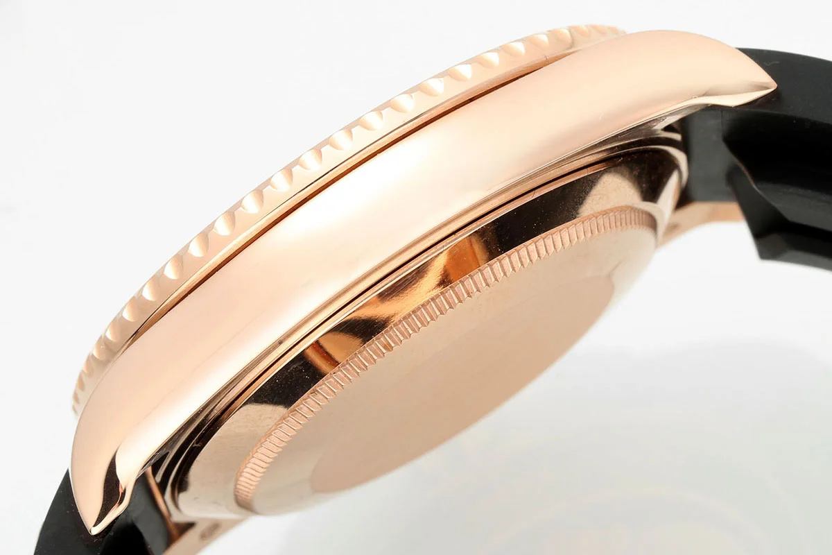 Yacht Master 40 Black Dial with Rainbow Diamond Bezel in Rose Gold